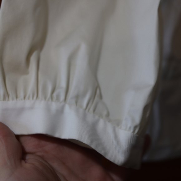 DKNY White Cotton Light Blazer Jacket Tie Front  12 - Picture 6 of 10